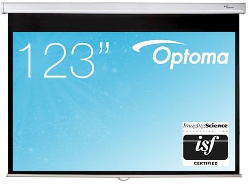 Wandscherm Optoma 123" (handmatig) (handmatig)