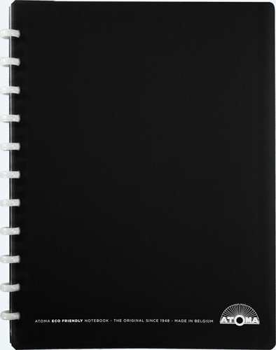 Atoma Eco  schrift, ft A4 +, 120 bladzijden, gelijnd, met 6 tabbladen en 5 showtassen, assorti