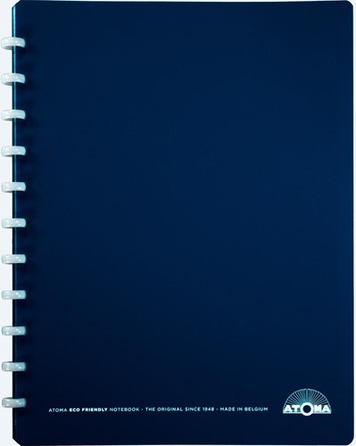 Atoma Eco schrift, ft A4 +, 120 bladzijden, commercieel geruit, met 6 tabbladen en 5 showtassen, assorti-2