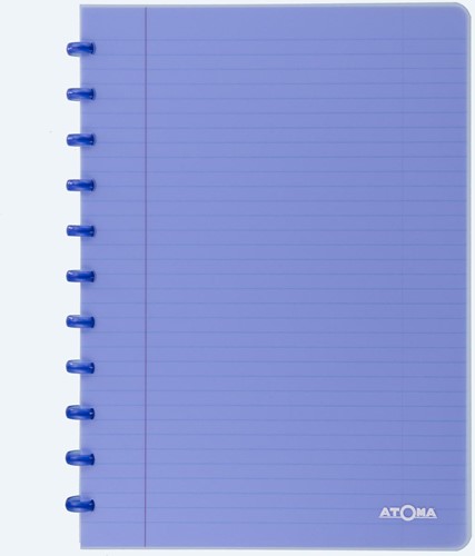 Atoma Seyes schrift, ft A4, 144 bladzijden, PP, gelijnd, geassorteerde kleuren