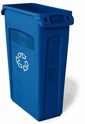AFVALCONTAINER SLIM JIM BLAUW 87 LITER 1