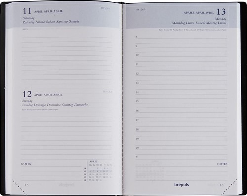 Brepols agenda Breform Seta 6-talig, blauw, 2026-2
