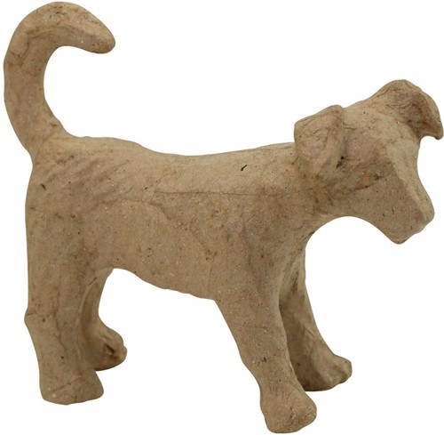Décopatch hond, papier-maché