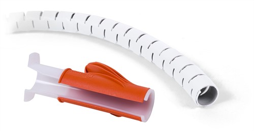 KABELRUPS ø15MM /3M & HANDGEREEDSCHAP 731 WIT PER METER