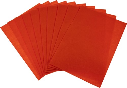 Bouhon viltpapier A4, pak van 10 vellen, oranje-2
