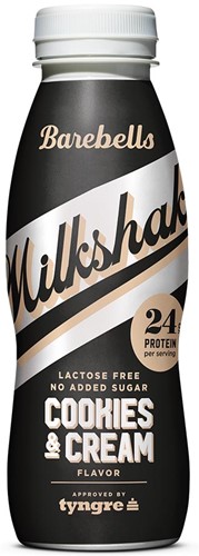 Barebells milkshake Cookies & Cream, 33 cl, pak van 8 stuks