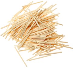 Bouhon houten staafjes lucifer, zakje van 1000 stuks