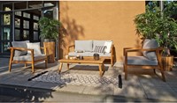 Lucca Coffee Tuinset Teak Incl Kussens-3