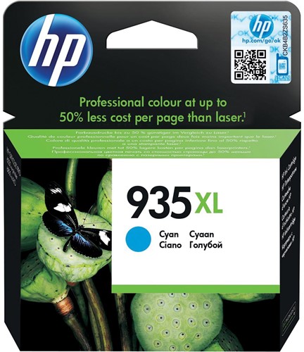 HP inktcartridge 935XL, 825 pagina's, OEM C2P24AE, cyaan