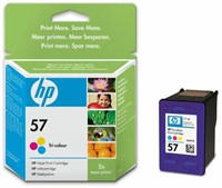 HP inktcartridge 57, 500 pagina's, OEM C6657AE, 3 kleuren-2