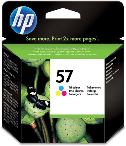 HP inktcartridge 57, 500 pagina's, OEM C6657AE, 3 kleuren