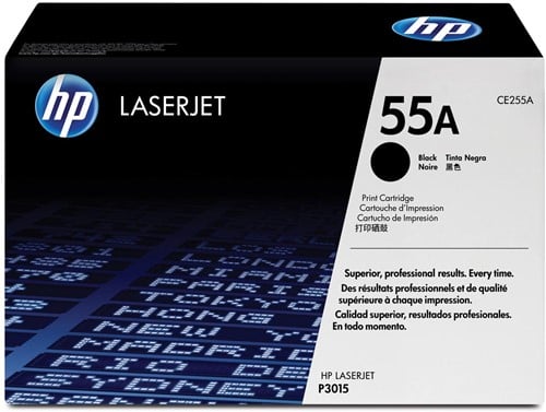 HP toner 55A, 6 000 pagina's, OEM CE255A, zwart 1 Stuk