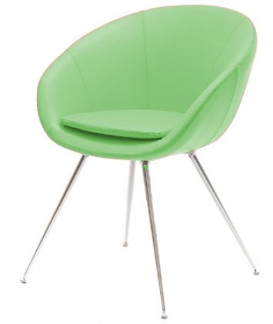 Stoel Giro met iconisch verchroomd 4-poots frame-2