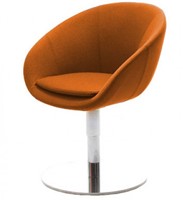 Stoel Giro met verchroomde kolomvoet-2