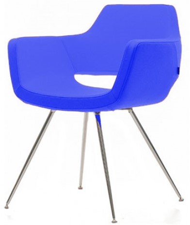 Vergaderstoel Nano met 4-poots conisch frame-2