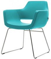 Vergaderstoel Nano met sledeframe