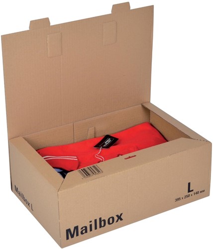 Colompac verzenddoos large, ft 39,5 x 25 x 14 cm, bruin