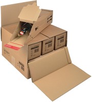 Colompac verzenddoos voor flessen CP181, ft 37,5 x 36,5 x 25 cm, bruin