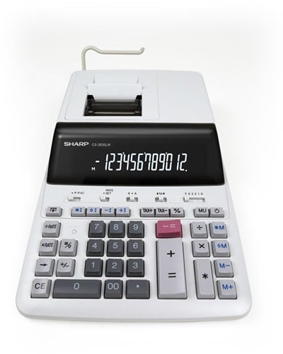 Sharp bureaurekenmachine CS-2635LW
