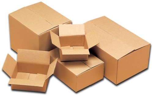 Verzenddoos, ft 38 x 31 x 31 cm, bruin