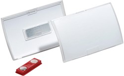 Durable badge met magneet Click Fold ft 54 x 90 mm, doos van 10 stuks