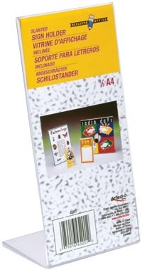 Deflecto Folderhouder L-voet ft 1/3 A4