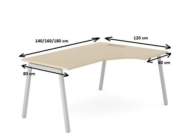 Naar boven generatie twaalf Hoekbureau kopen? Hoekbureau met mooi design