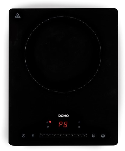 Domo inductiekookplaat, 1 vuur, 2000W, zwart