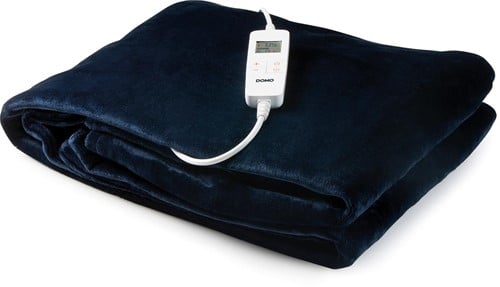 Domo elektrisch deken, donkerblauw