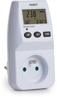 Perel energiemeter, 230 V, 16 A, wit, voor België