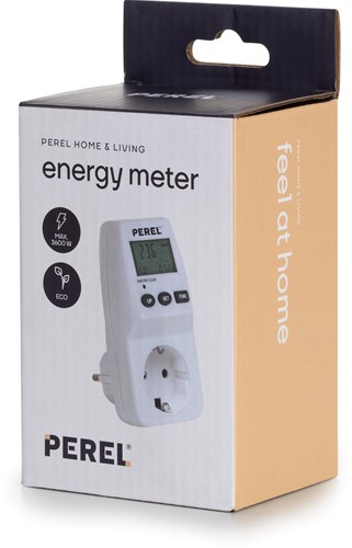 Perel energiemeter, 230 V, 16 A, wit, voor Nederland-3