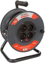 Perel kabelhaspel 3G1.50, 25 meter, voor België