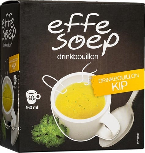 Effe Soep drinkbouillon, kip, 160 ml, doos van 40 sticks