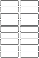 Avery Family kledingetiketten, ft 4,5 x 1,3 cm, wit, ophangbare etui met 36 etiketten-2