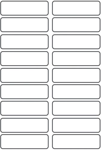 Avery Family kledingetiketten, ft 4,5 x 1,3 cm, wit, ophangbare etui met 36 etiketten-2