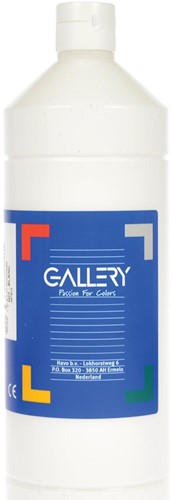 Gallery plakkaatverf, flacon van 1 l, wit