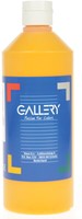Gallery plakkaatverf, flacon van 500 ml, donkergeel