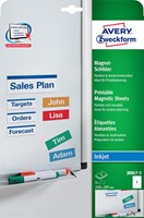 Avery Magneetetiketten, ft 210 x 297 mm, doos van 5 stuks