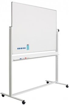 KANTELBORD WIT VERRIJDBAAR 100X200 GELAKT/ALU 1 STUK