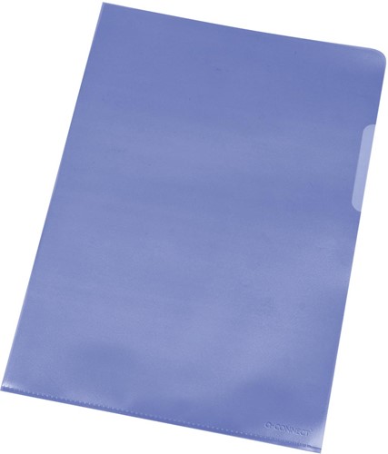 Q-CONNECT L-map blauw 120 micron pak van 100 stuks