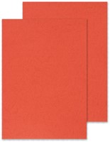 Q-CONNECT dekblad A4 leder 250 grams 100 stuks rood-3