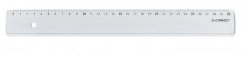 Q-CONNECT meetlat, plastic, in etui, 30 cm-3
