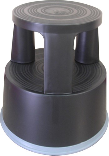 Q-CONNECT rolkruk, kunststof, zwart