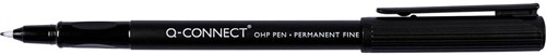 Q-CONNECT OHP marker, permanent, fijn, zwart