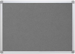 Q-CONNECT textielbord, met aluminium frame, 90 x 60 cm, grijs