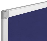Q-CONNECT textielbord, met aluminium frame, 90 x 60 cm, blauw-2