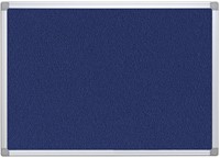 Q-CONNECT textielbord, met aluminium frame, 90 x 60 cm, blauw