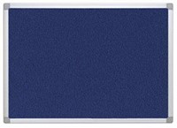 Q-CONNECT textielbord, met aluminium frame, 90 x 60 cm, blauw-1