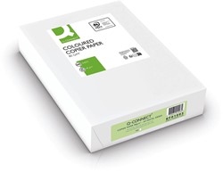 Q-CONNECT gekleurd kopieerpapier, A4, 80g, pak van 500 vel, lichtgroen