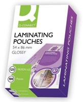 Q-CONNECT lamineeretui 2x 125 micron 54x86mm 100 stuks-3